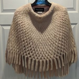 Beaver fur poncho